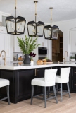 modern-kitchen-black-island-lantern-pendant-lighting